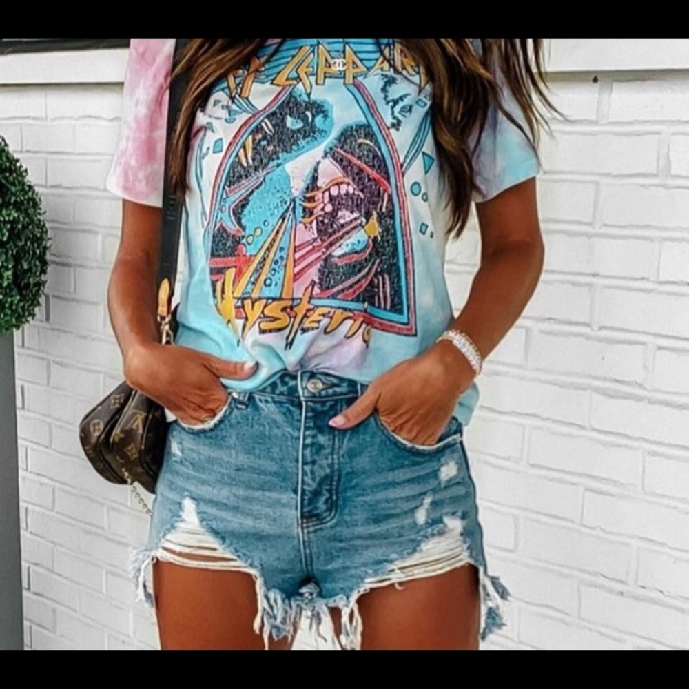 Def Leppard Tie Dye Graphic Tee